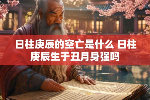 日柱庚辰的空亡是什么 日柱庚辰生于丑月身强吗