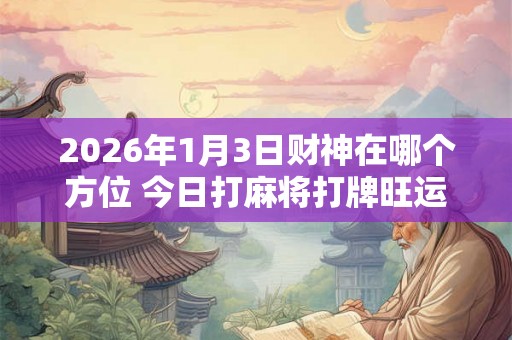 2026年1月3日财神在哪个方位 今日打麻将打牌旺运方位