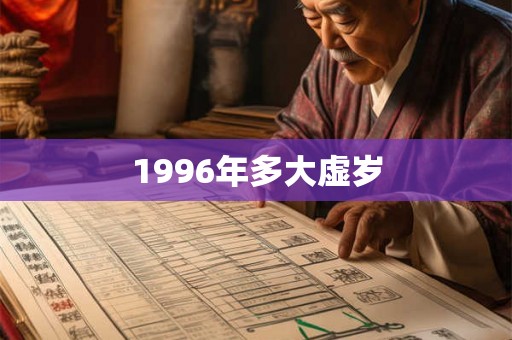 1996年多大虚岁