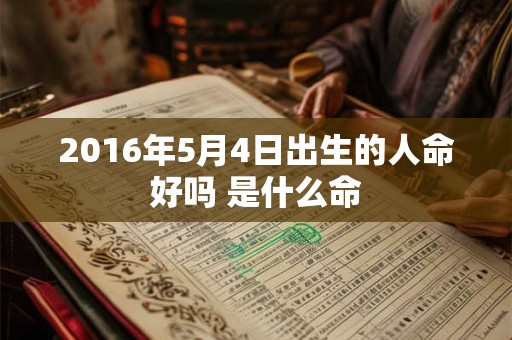 2016年5月4日出生的人命好吗 是什么命