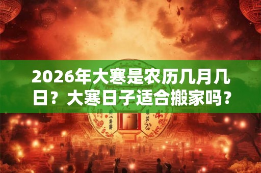 2026年大寒是农历几月几日?大寒日子适合搬家吗? 2026年大寒是农历几月几日?大寒日子适合搬家吗?