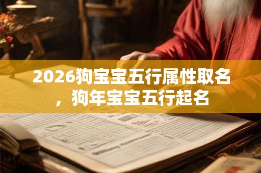 2026狗宝宝五行属性取名,狗年宝宝五行起名 2026狗宝宝五行属性取名,狗年宝宝五行起名