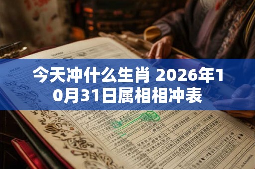 今天冲什么生肖 2026年10月31日属相相冲表