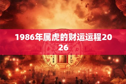 1986年属虎的财运运程2026