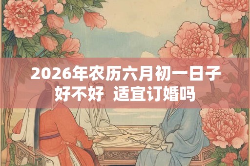 2026年农历六月初一日子好不好  适宜订婚吗