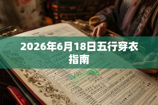 2026年6月18日五行穿衣指南