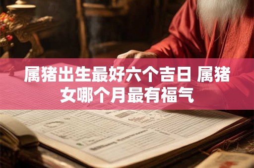 属猪出生最好六个吉日 属猪女哪个月最有福气