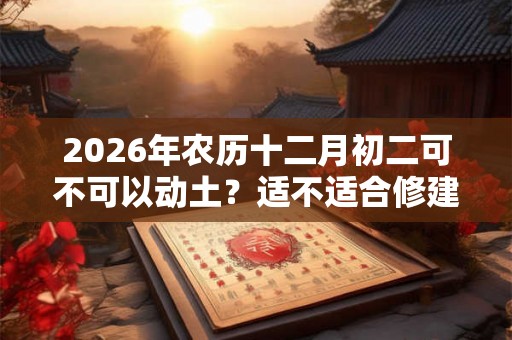2026年农历十二月初二可不可以动土？适不适合修建房子？