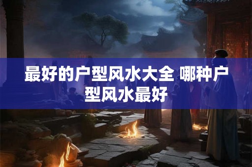 最好的户型风水大全 哪种户型风水最好