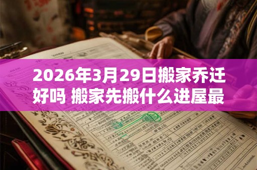 2026年3月29日搬家乔迁好吗 搬家先搬什么进屋最好