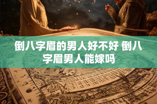 倒八字眉的男人好不好 倒八字眉男人能嫁吗
