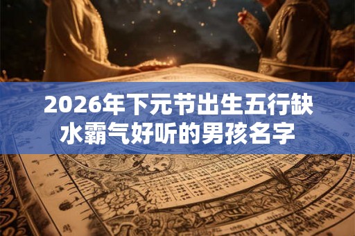 2026年下元节出生五行缺水霸气好听的男孩名字