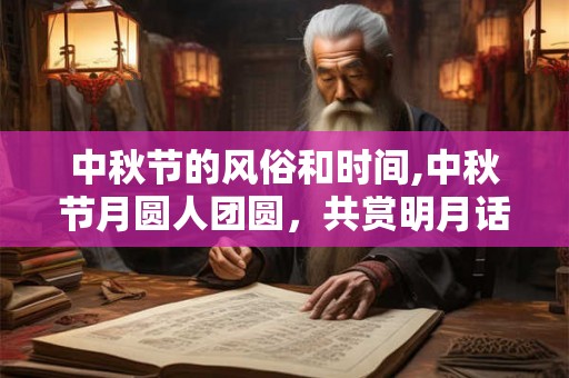 中秋节的风俗和时间,中秋节月圆人团圆，共赏明月话佳节