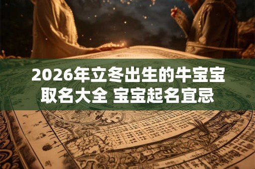 2026年立冬出生的牛宝宝取名大全 宝宝起名宜忌