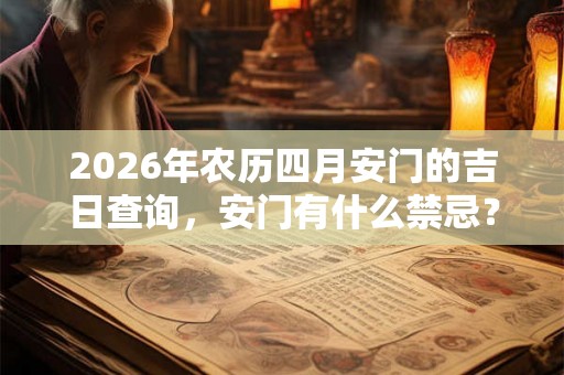2026年农历四月安门的吉日查询，安门有什么禁忌？