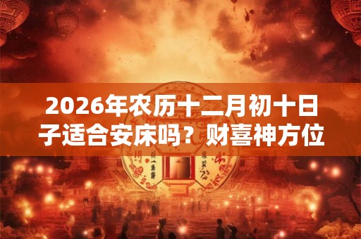 2026年农历十二月初十日子适合安床吗？财喜神方位在哪？