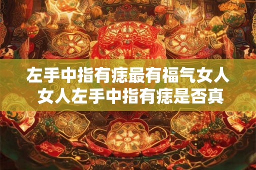 左手中指有痣最有福气女人 女人左手中指有痣是否真的代表最有福气