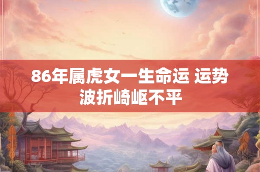 86年属虎女一生命运 运势波折崎岖不平