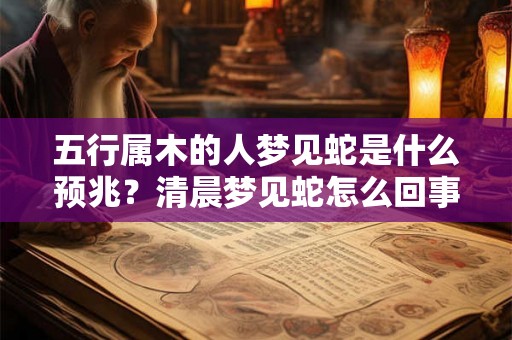 五行属木的人梦见蛇是什么预兆?清晨梦见蛇怎么回事? 五行属木的人梦见蛇是什么预兆?清晨梦见蛇怎么回事?