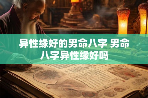 异性缘好的男命八字 男命八字异性缘好吗
