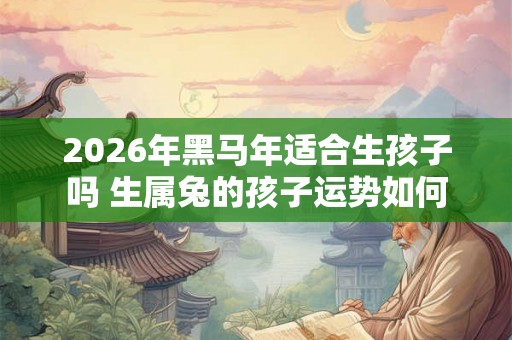 2026年黑马年适合生孩子吗 生属兔的孩子运势如何