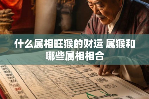 什么属相旺猴的财运 属猴和哪些属相相合