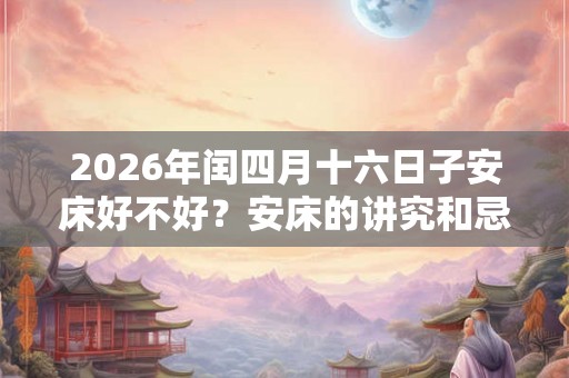 2026年闰四月十六日子安床好不好?安床的讲究和忌讳? 2026年闰四月十六日子安床好不好?安床的讲究和忌讳?