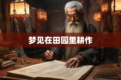 梦见在田园里耕作