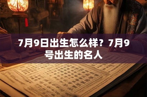 7月9日出生怎么样？7月9号出生的名人