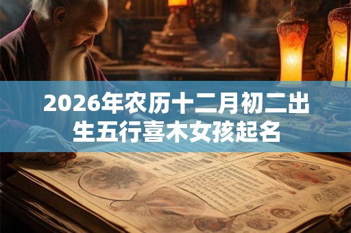 2026年农历十二月初二出生五行喜木女孩起名