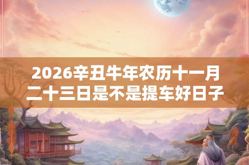 2026辛丑牛年农历十一月二十三日是不是提车好日子? 2026辛丑牛年农历十一月二十三日是不是提车好日子?