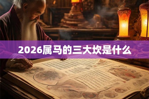 2026属马的三大坎是什么