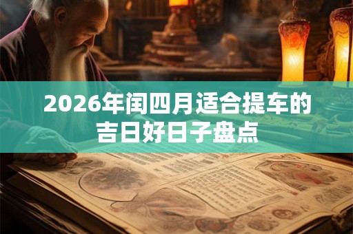 2026年闰四月适合提车的吉日好日子盘点