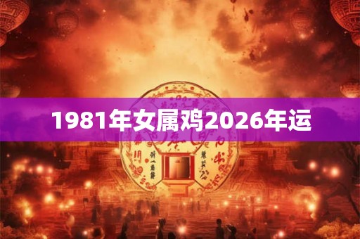 1981年女属鸡2026年运