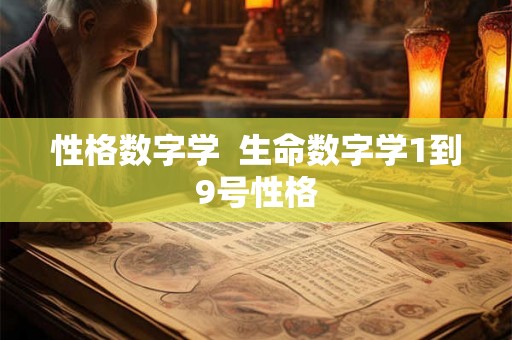 性格数字学 生命数字学1到9号性格 性格数字学 生命数字学1到9号性格