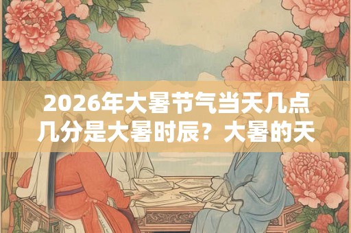 2026年大暑节气当天几点几分是大暑时辰？大暑的天气有什么特点？