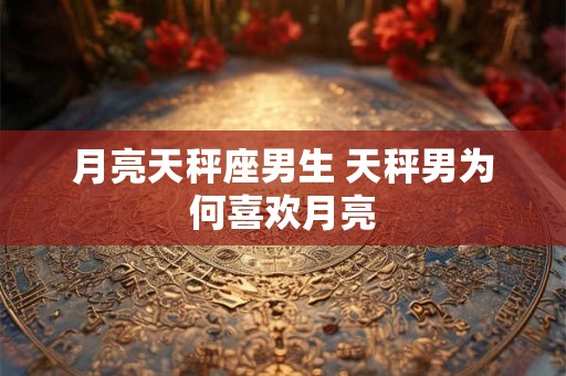 月亮天秤座男生 天秤男为何喜欢月亮