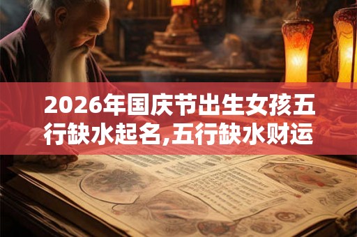 2026年国庆节出生女孩五行缺水起名,五行缺水财运好吗？