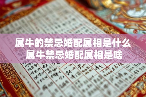 属牛的禁忌婚配属相是什么 属牛禁忌婚配属相是啥