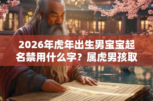 2026年虎年出生男宝宝起名禁用什么字？属虎男孩取名忌用字根