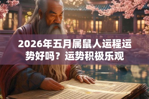 2026年五月属鼠人运程运势好吗？运势积极乐观