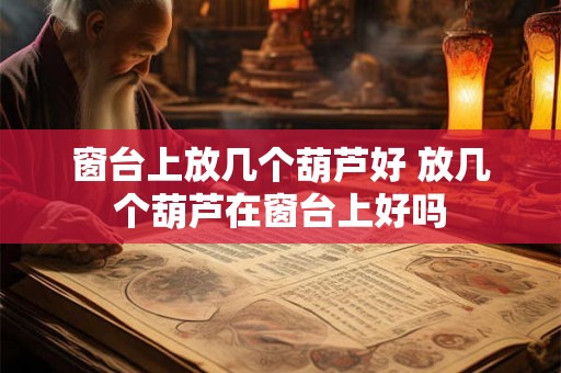窗台上放几个葫芦好 放几个葫芦在窗台上好吗