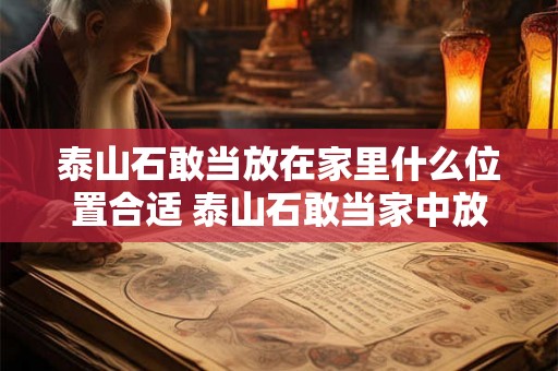泰山石敢当放在家里什么位置合适 泰山石敢当家中放哪儿最合适
