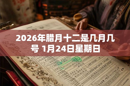 2026年腊月十二是几月几号 1月24日星期日