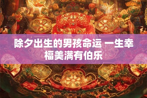 除夕出生的男孩命运 一生幸福美满有伯乐