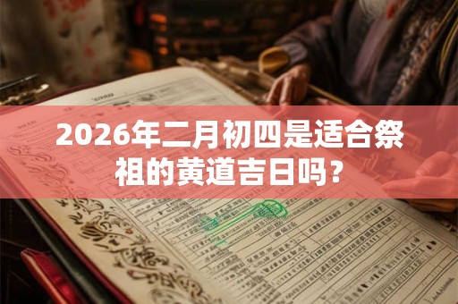 2026年二月初四是适合祭祖的黄道吉日吗？