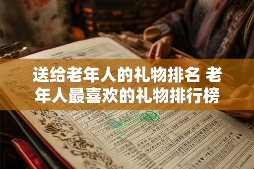 送给老年人的礼物排名 老年人最喜欢的礼物排行榜