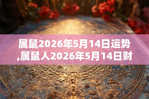 属鼠2026年5月14日运势,属鼠人2026年5月14日财运,生肖鼠2026年5月14日运势 属鼠2026年5月14日运势,属鼠人2026年5月14日财运,生肖鼠2026年5月14日运势