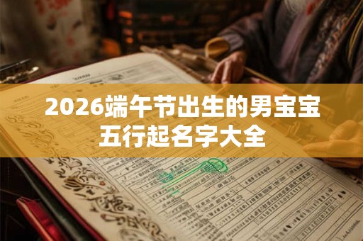 2026端午节出生的男宝宝五行起名字大全