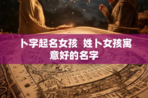 卜字起名女孩  姓卜女孩寓意好的名字